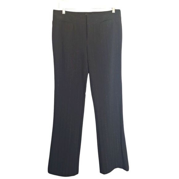 Grass Collection Juniors Dress Pants Black Pin Stripe Career Officecore Size 9 - Picture 1 of 13